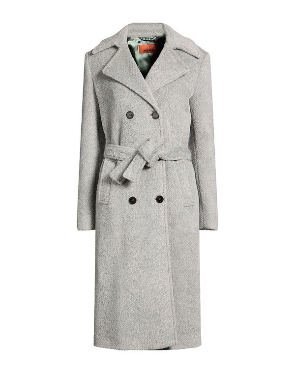 ミッソーニ レディース アウター 厚地の外套 MISSONI \u0026 Light Gray 薄墨色