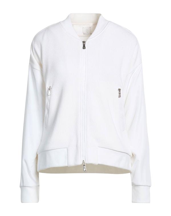 イレブンティ レディース アウター パーカー・スウェット ELEVENTY White 白いこと