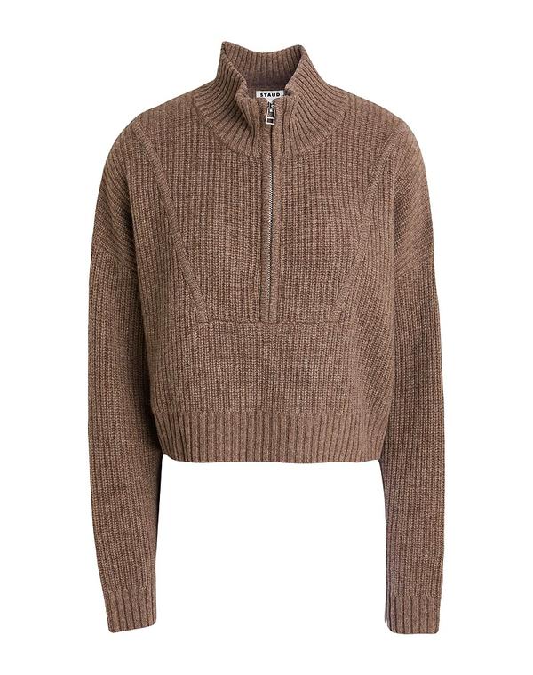 スタウド レディース アウター ニット・セータートルネック STAUD Taupe トープ