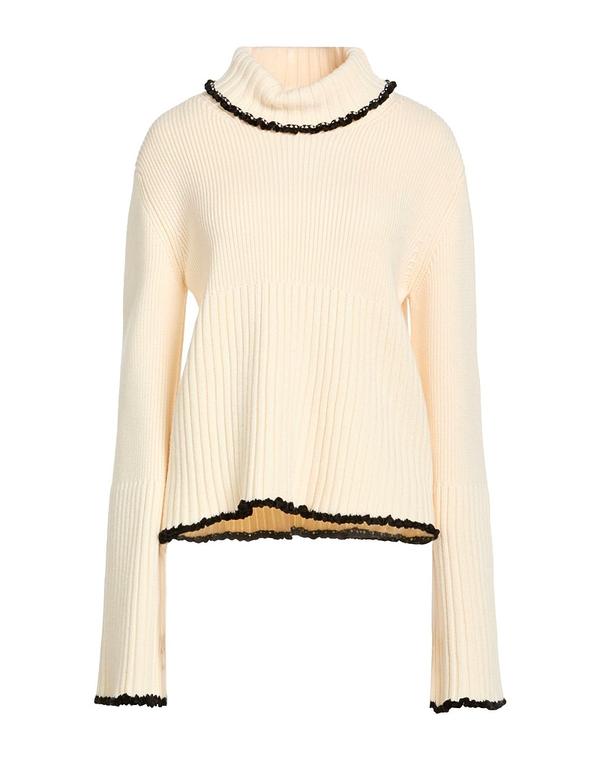 ジル・サンダー レディース アウター ニット・セータートルネック JIL SANDER Off White 象牙色