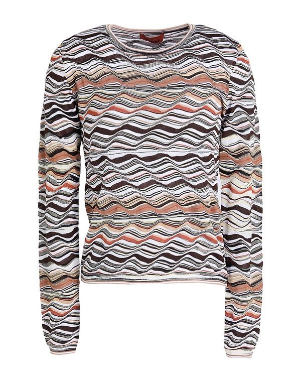 ミッソーニ レディース トップス プルオーバー ティーシャツ MISSONI Chocolate Brown 赤銅色