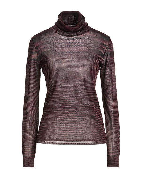 ミッソーニ レディース アウター ニット・セータートルネック MISSONI Plum 酸桃