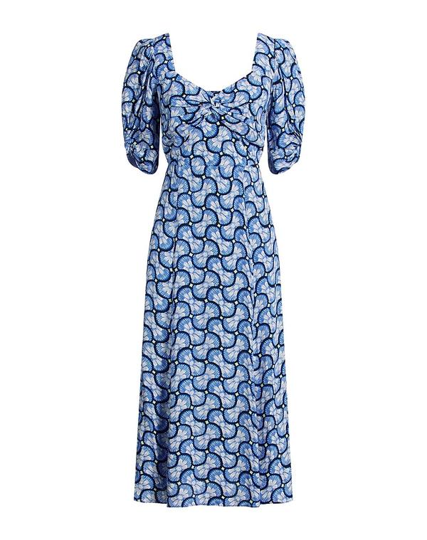ダイアン 電話機 ファステンバーグ レディース トップス 衣装 炎節お召しもの DIANE VON FURSTENBERG Blue 青色