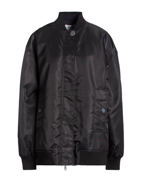 運動競技マックス レディース アウター 上衣・上衣 ボンバージャケット SPORTMAX Black 黒いこと