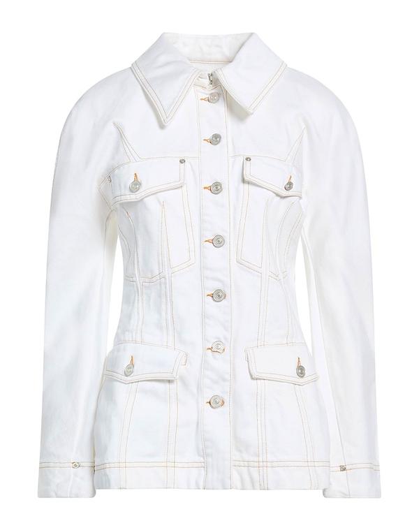 ジバンシー レディース アウター 上衣・上衣 ジーンズ上衣 GIVENCHY White 白いこと
