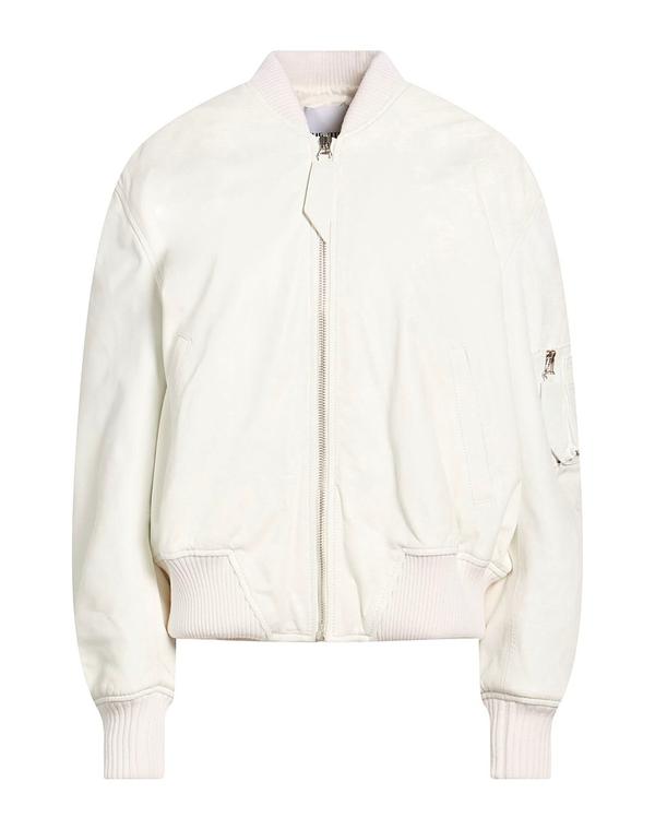 ジ アティコ レディース アウター 上衣・上衣 なめし革上衣 THE ATTICOff White 象牙色
