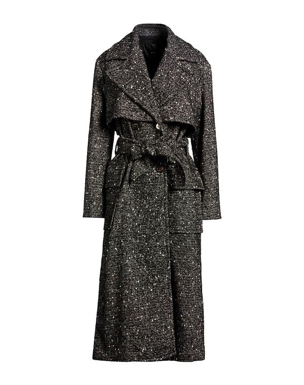 ピンコ レディース アウター 厚地の外套 PINKO Black 黒いこと