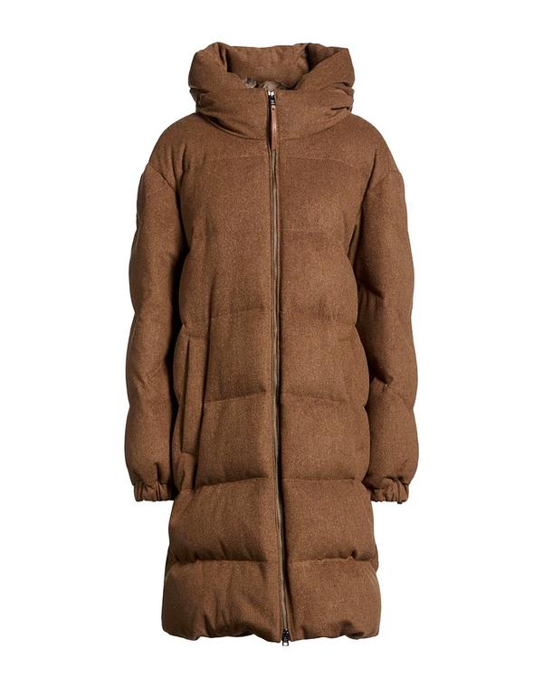 羊毛 一財産 レディース アウター 上衣・上衣 パファージャケット WOOLRICH Taupe トープ