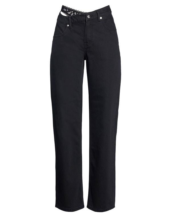 アレキサンダーワン レディース ボトムス ジーンズズボン下 デニム ALEXANDER WANG Black 黒いこと