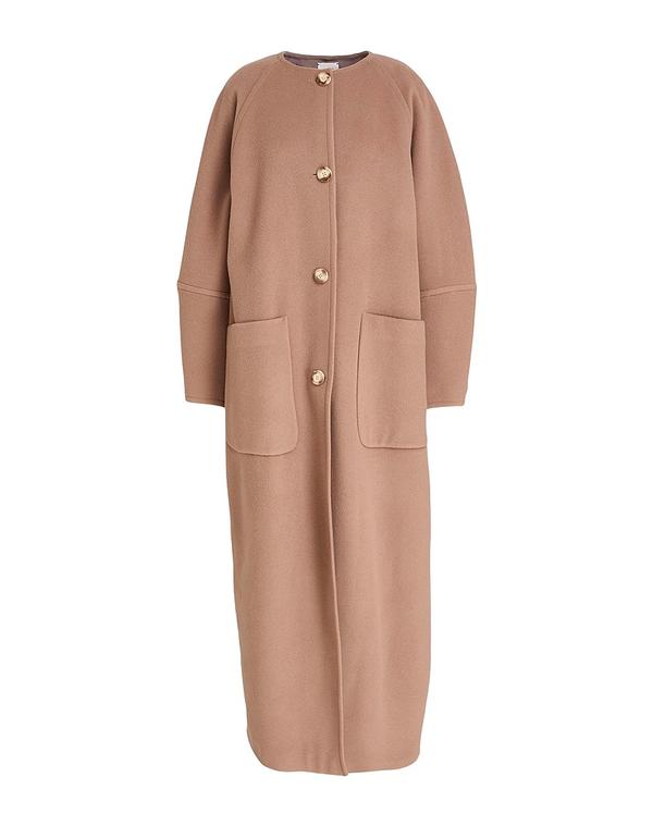 アリジ レディース アウター 厚地の外套 ALYSI Light Brown 赤銅色