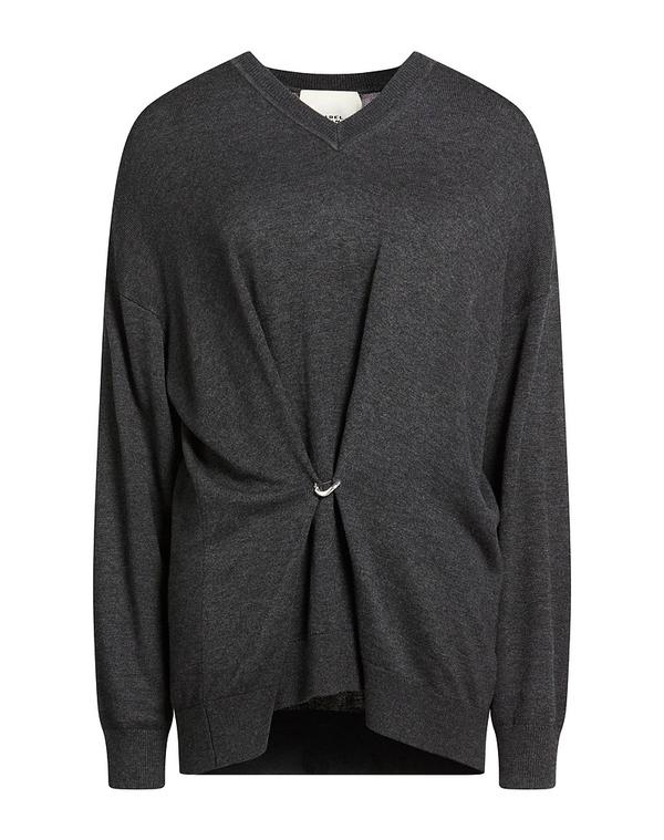 イザ呼びりん マラン レディース トップス プルオーバー ティーシャツ ISABEL MARANT Charcoal 濃灰色