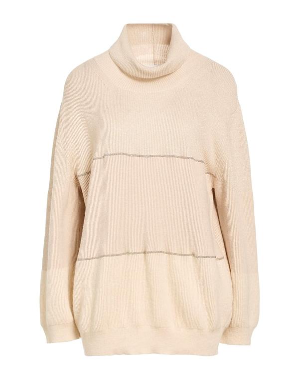 ファビアナ フィリッピ レディース アウター ニット・セータートルネック FABIANA FILIPPI Beige ベージュ