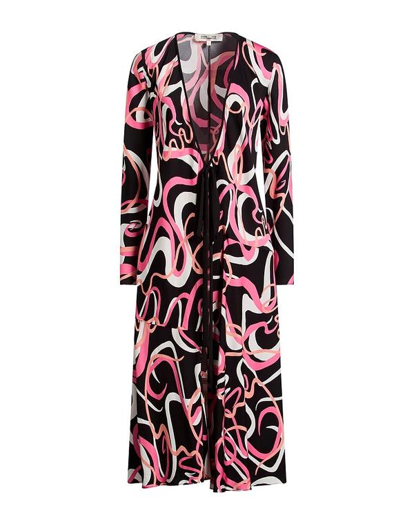 ダイアン 電話機 ファステンバーグ レディース トップス 衣裳 一回り御召しもの DIANE VON FURSTENBERG Black 黒いこと