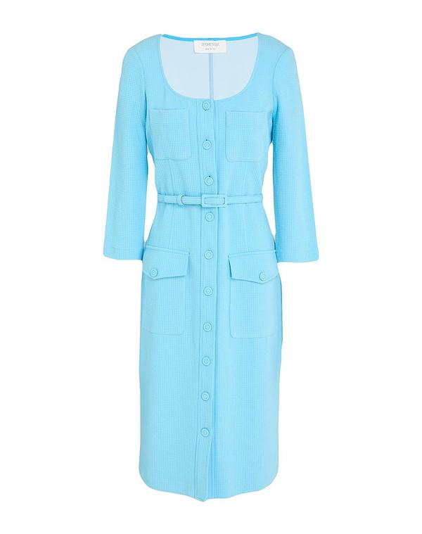 運動競技マックス レディース トップス 衣装 熱電子管お召しもの SPORTMAX Light Blue 青色