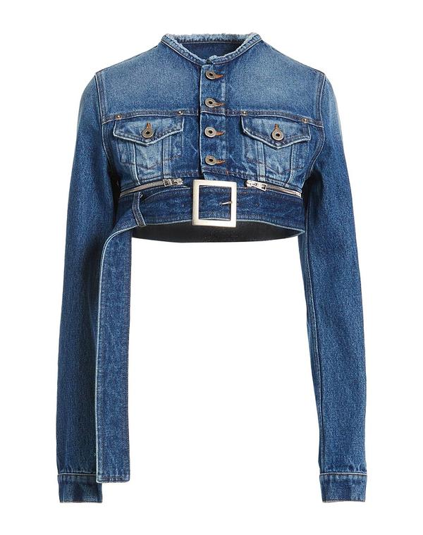 ジャン極点 ゴルチエ レディース アウター 上衣・上衣 ジーンズ上衣 JEAN PAUL GAULTIER Blue 青み