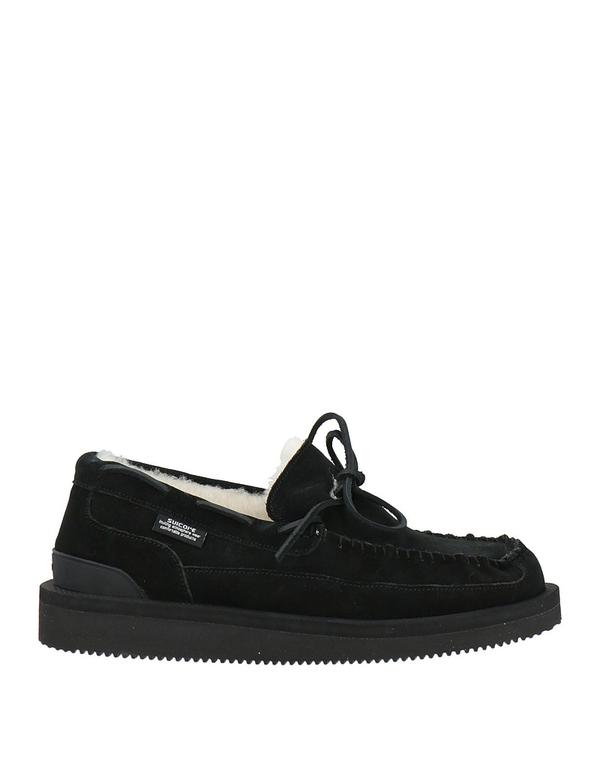 スイまかない方 レディース シューズ スリッポン・ローファー モカシン SUICOKE Black 黒いこと