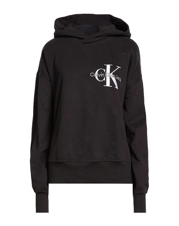 カルバンクライン レディース アウター パーカー・スウェット CALVIN KLEIN JEANS Black 黒いこと