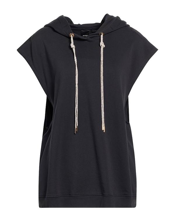 ピンコ レディース アウター パーカー・スウェット PINKO Black 黒いこと