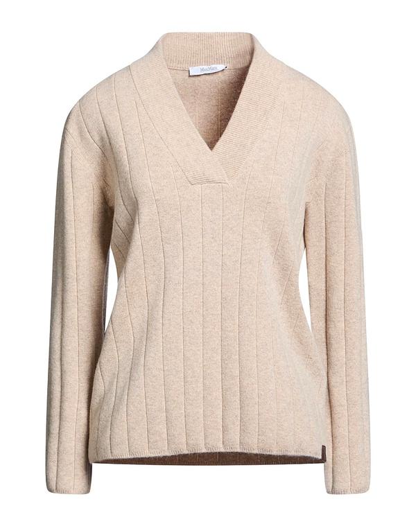 マックスマーラ レディース アウター ジレー カシミール編み物 MAX MARA Sand 砂子
