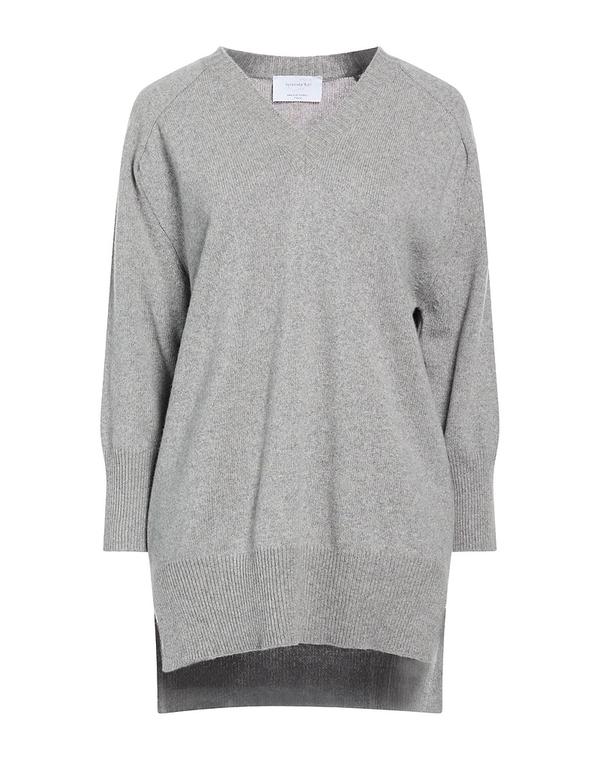 ダニエル フィエゾリ レディース アウター ジレー カシミール編み物 DANIELE FIESOLIght Gray 薄墨色