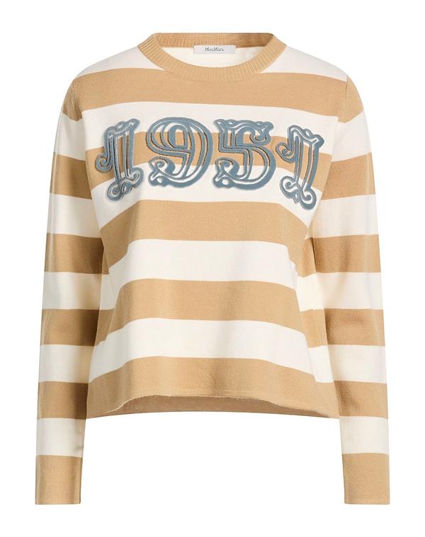マックスマーラ レディース トップス プルオーバー ティーシャツ MAX MARA Sand 真砂