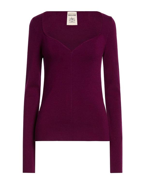 セミクチュール レディース トップス プルオーバー ティーシャツ SEMICOUTURE Plum 酸桃