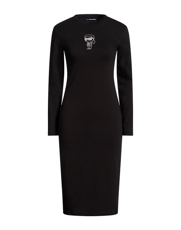 長い巻き毛 ラガーフェルド レディース トップス 衣装 KARLAGERFELD Black 黒いこと