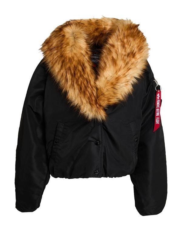 アルファインダストリーズ レディース アウター 上衣・上衣 ALPHA INDUSTRIES Black 黒いこと