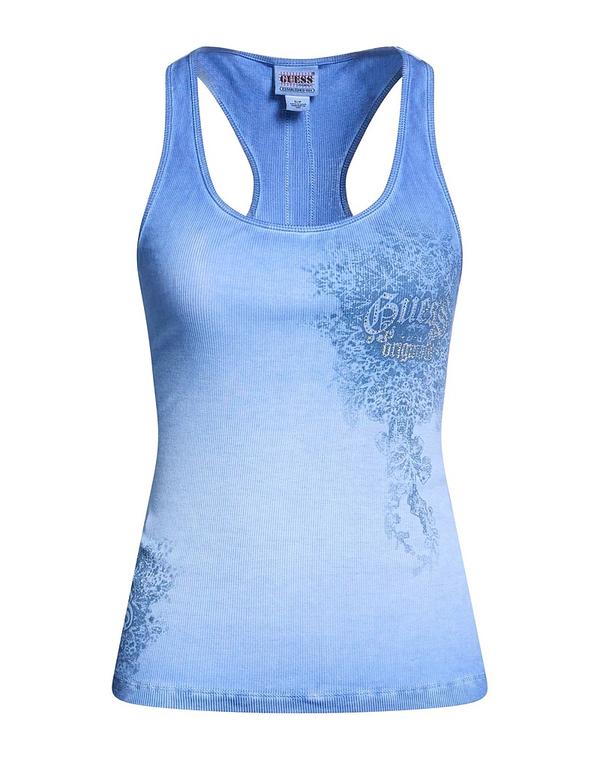 ゲス レディース トップス プルオーバー 貯蔵タンクとっ始め GUESS Blue Gray 薄墨色
