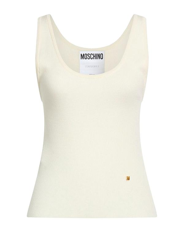 モスキーノ レディース トップス プルオーバー 貯蔵タンクとっ始め MOSCHINO Ivory 象牙色