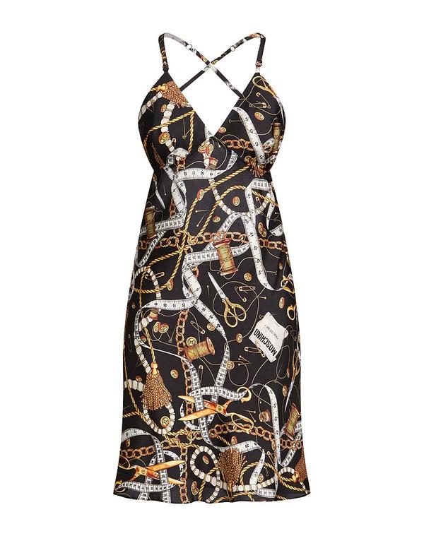モスキーノ レディース トップス 衣裳 朱夏御召しもの MOSCHINO Black 黒いこと