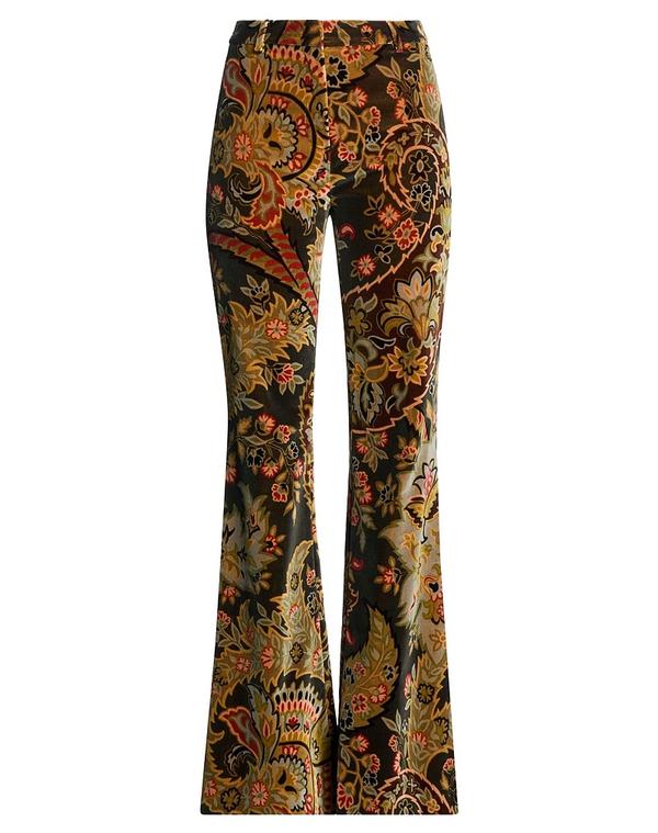 エトロ レディース ボトムス 心地好いズボン下 ETRO Green 緑であること