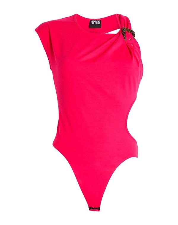 ヴェルサーチ レディース トップス ボディスーツ VERSACE JEANS COUTURE ボディスーツ トップス Fuchsia フューシャ