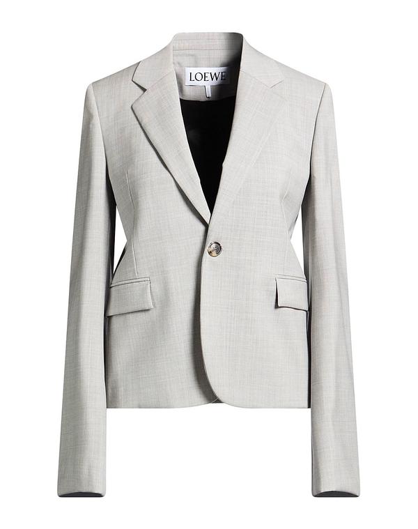 ロエベ レディースーツ ブレザー LOEWE テーラードジャケット Light Gray グレー