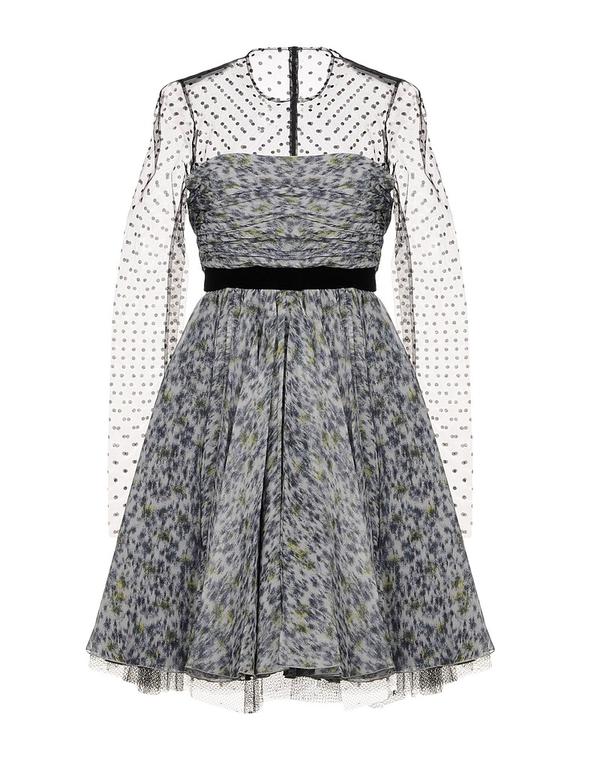 フィロソフィーデロレンゾセラフィーニ レディース ドレス PHILOSOPHY di LORENZO SERAFINI シルクドレス Light Gray グレー