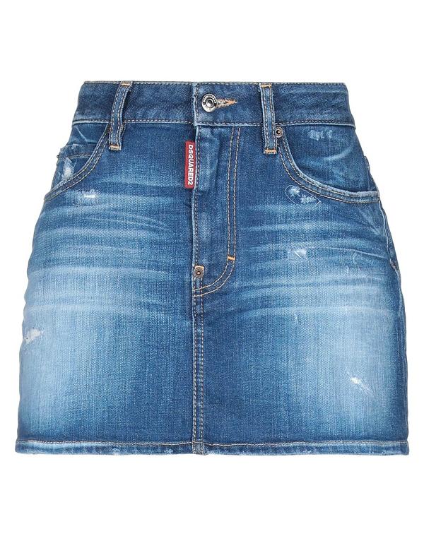 ディースクエアード レディース ボトムス デニムスカート DSQUARED2 デニムスカート Blue ブルー｜ReVida 店