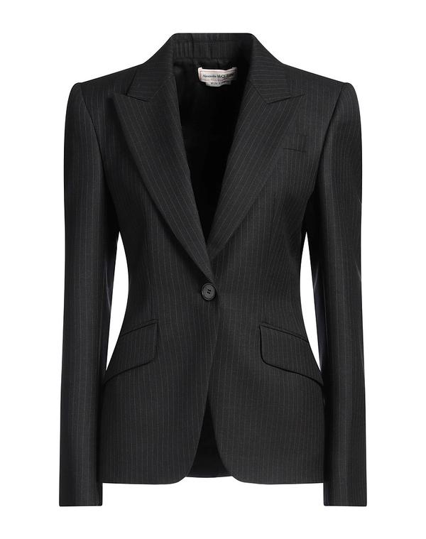 マックイーン レディースーツ ブレザー MCQUEEN テーラードジャケット Lead Gray グレー