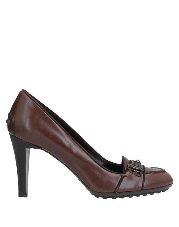 トッズ レディース シューズ スリッポン・ローファー モカシン TOD\u0027S Dark Brown 赤銅色