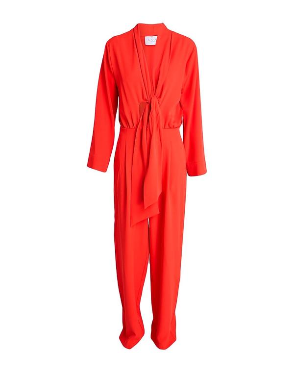 騒々しい混乱 レディース トップス 飛び降りる背広 KAOS Tomato Red 赤いこと