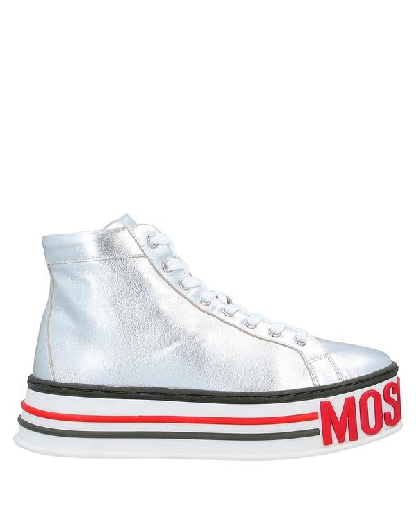 モスキーノ レディース シューズ スニーカー MOSCHINO Silver しろがね色
