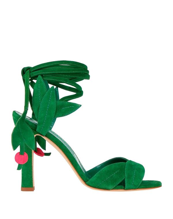 マノロ ブラニク レディース シューズ サンダル MANOLO BLAHNIK Green 緑であること