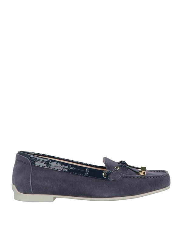 石ころ飛球 レディース シューズ スリッポン・ローファー モカシン STONEFLY Navy 米国海軍