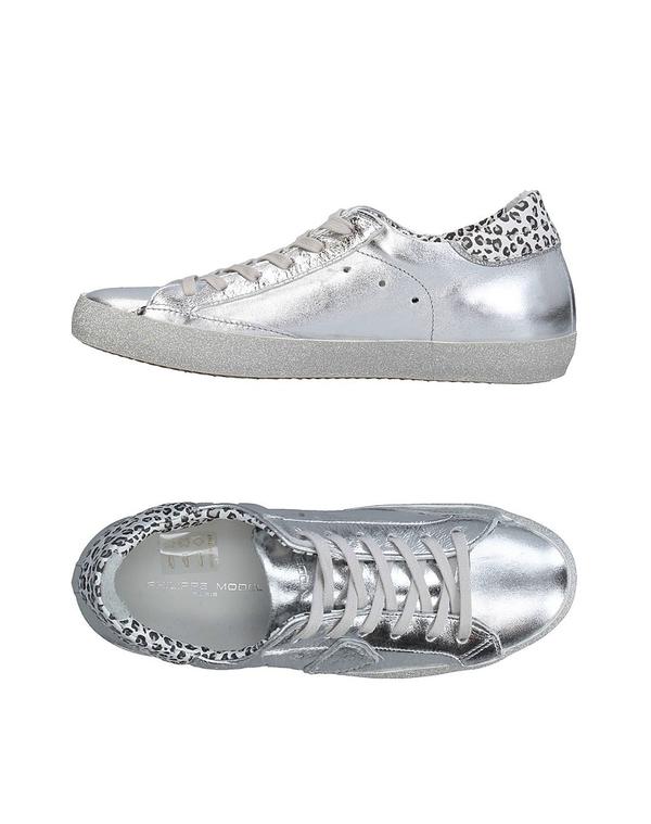フィリップひな形 レディース シューズ スニーカー PHILIPPE MODEL Silver しろがね色