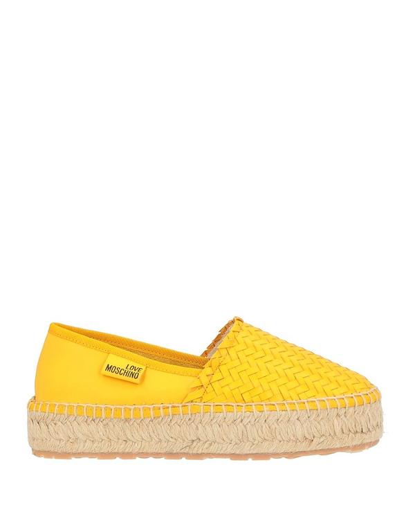 優しいこと モスキーノ レディース シューズ スリッポン・ローファー エスパドリーユ LOVE MOSCHINO Yellow 黄色