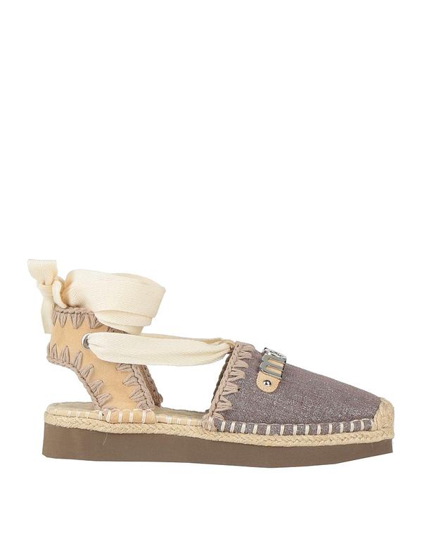 モウ レディース シューズ スリッポン・ローファー エスパドリーユ MOU Khaki カーキ