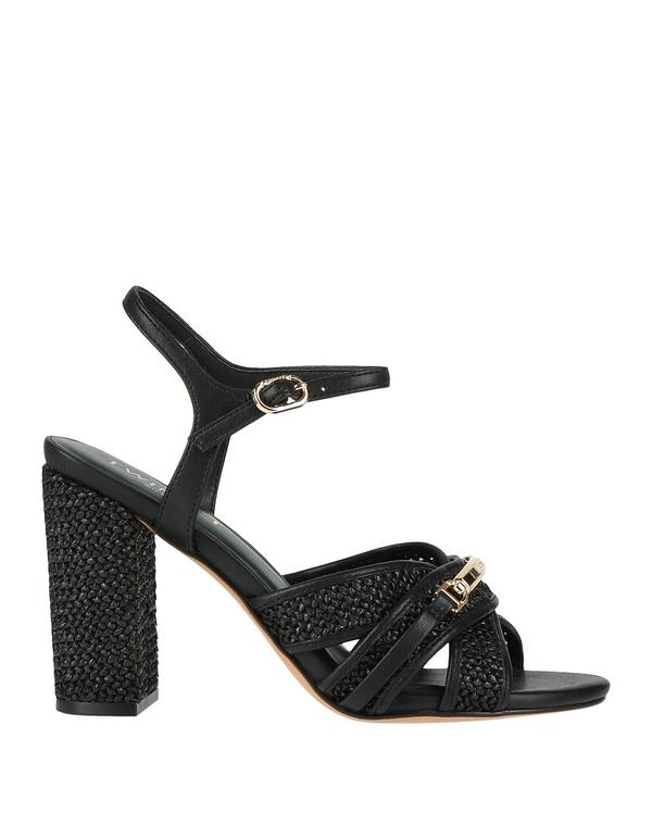 ツイン書き割り レディース シューズ サンダル TWINSET Black 黒いこと