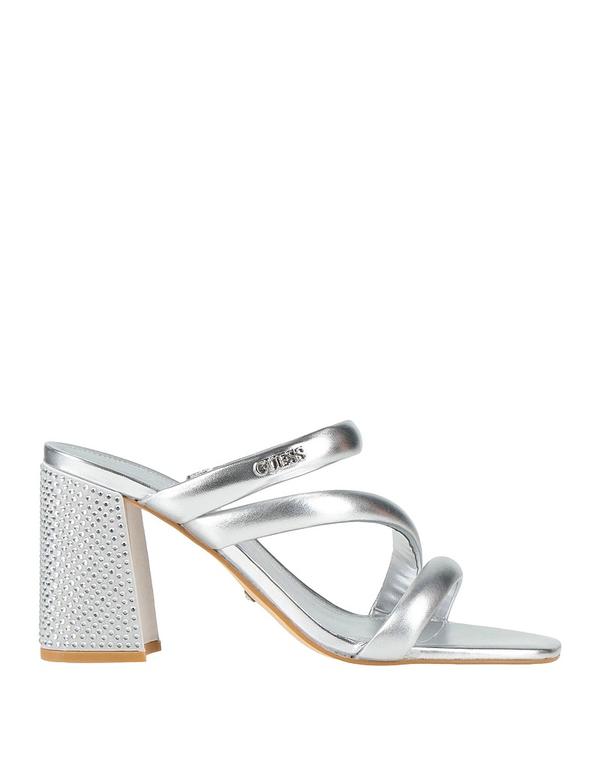 ゲス レディース シューズ サンダル GUESSilver しろがね色