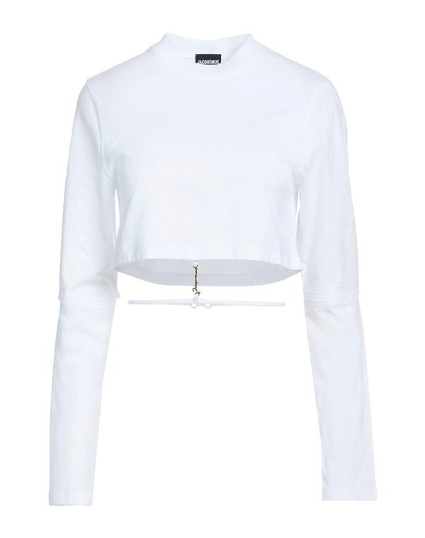 ジャクエムス レディース トップス ティーシャツ JACQUEMUS White 白いこと