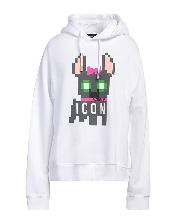 ディースクエアード レディース アウター パーカー・スウェット DSQUARED2 White 白いこと