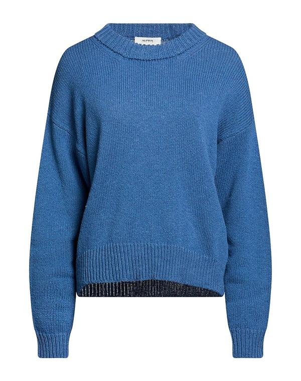 アルファス テューディオ レディース トップス シャツ プルオーバー ALPHA STUDIO Blue Gray グレー|ReVida 店